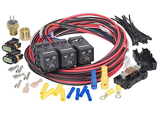Painless Performance Fan Relay A/c Actv Dual Fans - Engine Cooling Fan Relays, Switches & Harnesses