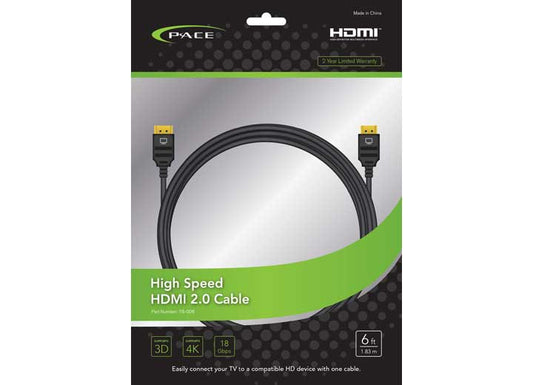 Pace International Pace - 6FT Hdmi Cable - HDMI Cables