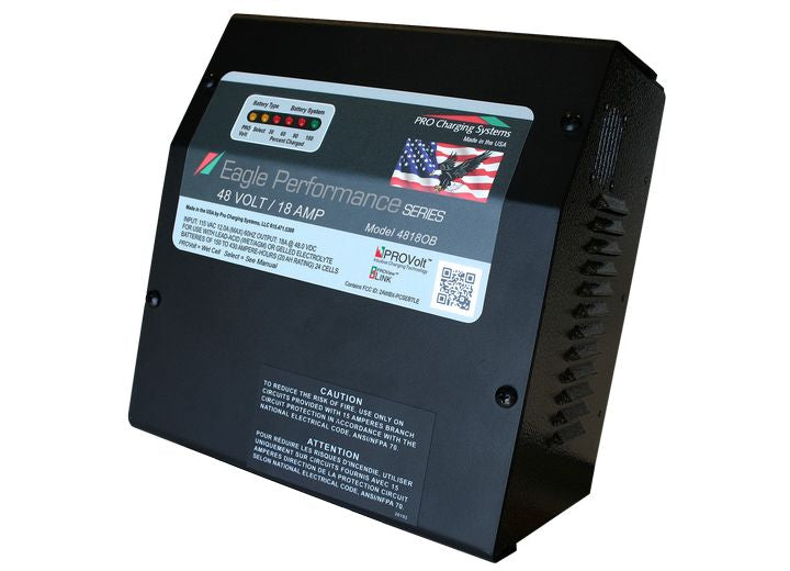 PRO Charging Systems 48V/18A On-board Eagle Golf Cart Charger; Lithium Compatible - Golf Cart Portable Chargers & Accessories