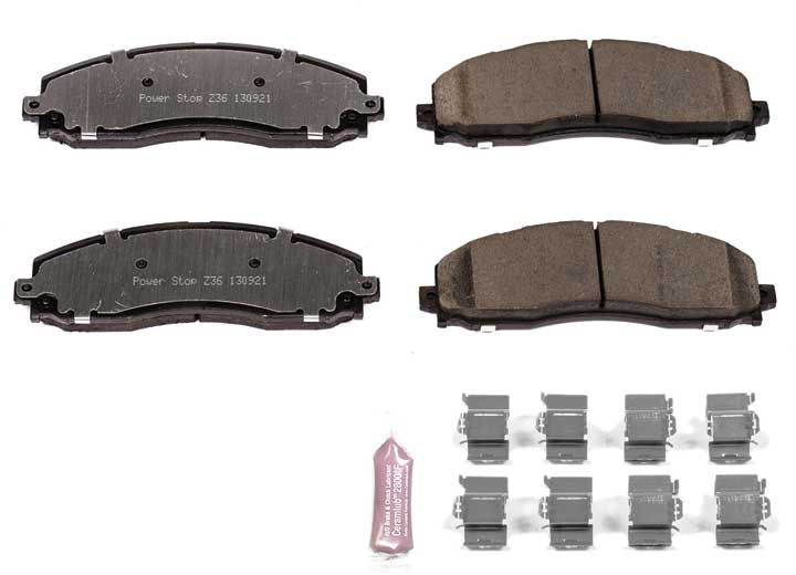 Powerstop Z36 Truck & Tow Carbon Fiber-ceramic Brake Pads - Brake Pedals & Pads