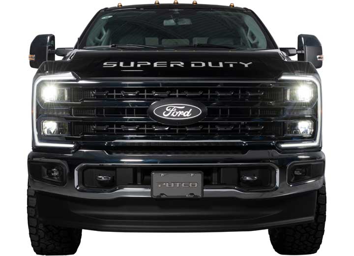 Putco 23-C Super Duty Luminix Front Led Grille Emblems W/camera Cutout - Emblem Accents