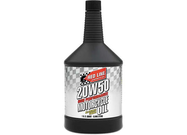 Red Line Oil 20W50 Motorcycle Oil Synthetic, 1 Quart - Powersport Engine Oils