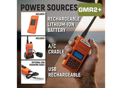 Rugged Radios Rugged Gmr2 Plus Gmrs/frs Handheld Radio-safety Orange - Handheld Radios