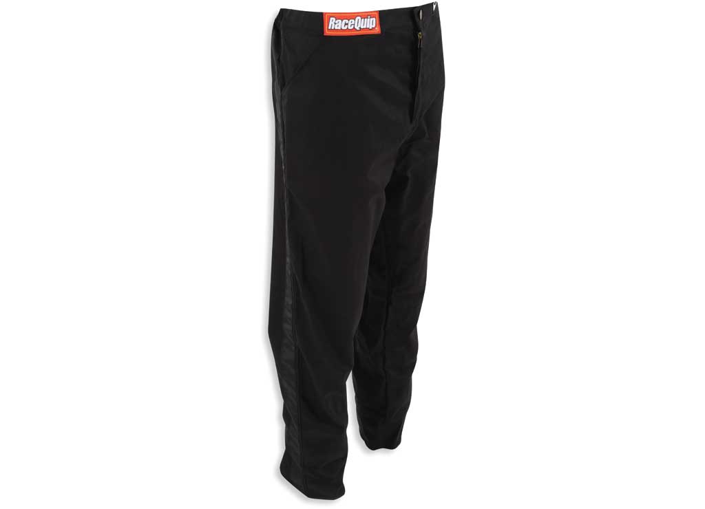 Racequip Single Layer Racing Driver Fire Suit Pants; Sfi 3.2A/ 1 ; Black X-large - Racing Pants