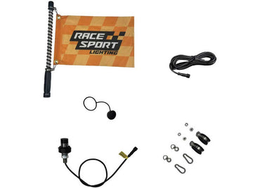 Race Sport Lighting 2FT Offroad Led Rgbw Whip With Impact Protection Ribs - ATV/UTV Off-Road Whips, Flags, & Accessories