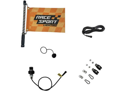 Race Sport Lighting 2FT Offroad Led Rgbw Whip With Impact Protection Ribs - ATV/UTV Off-Road Whips, Flags, & Accessories