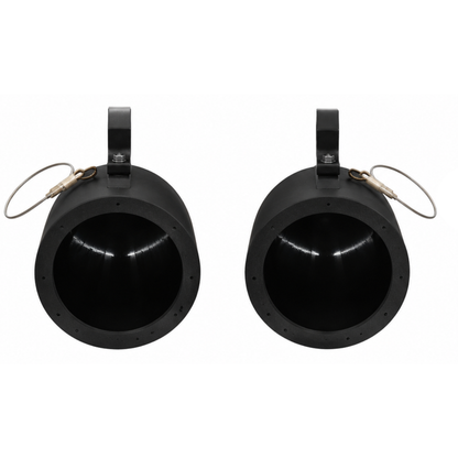 6.5” & 8” Marine Speaker Pods for Boats, Golf Carts, ATV & UTV | 360° Swivel Roll Bar Mounts - RockPods