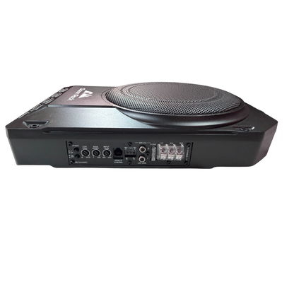 Car subwoofer with control panel on a white background
