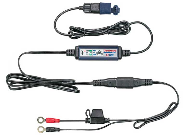 Tecmate / Optimate Optimate Smart In-line 3300MA Usb Charger Kit W/ Standby Mode & Vehicle Battery Monitor - USB Powerbanks & Charging