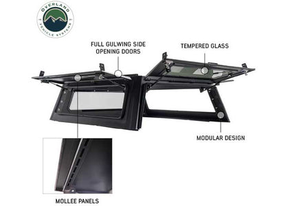 Overland Vehicle Systems 16-23 Tacoma 5FT Bed - Expedition Truck Cap - Truck Caps