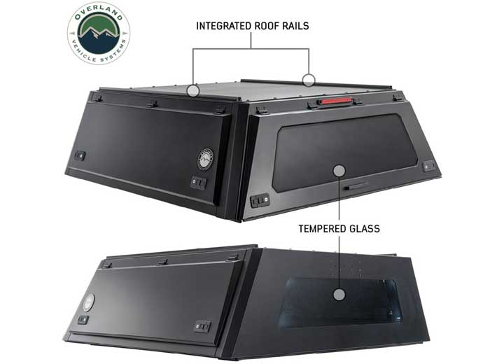Overland Vehicle Systems 16-23 Tacoma 5FT Bed - Expedition Truck Cap - Truck Caps
