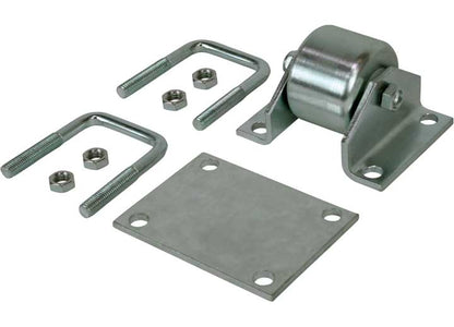 Ultra Fab Products, Inc Ultra Hitch Mount Steel Roller - Fits 2 1/2 IN Bars -silver - Skid Wheels & Rollers