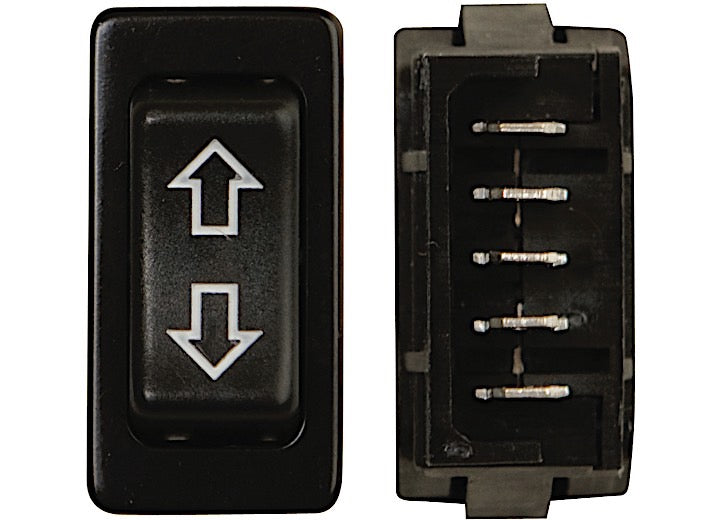 Valterra Products LLC Square 5 Pin, In-line Terminal Switch Dpdt - Black - Rocker Switches