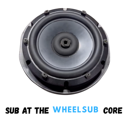 Ocean Rock WheelSub 1200W Peak/400W RMS 11" Active Spare Tire Subwoofer - Hidden Bass System Spare Wheel Sub