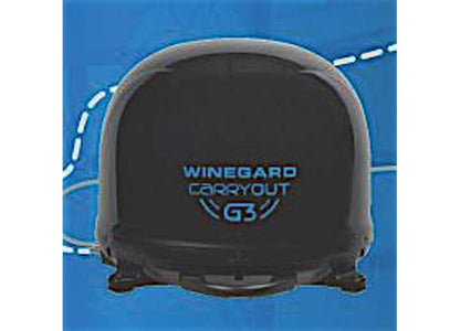Winegard Carryout G3 Portable Automatic Satellite Antenna, Black - RV Satellites, Receivers, & Accessories