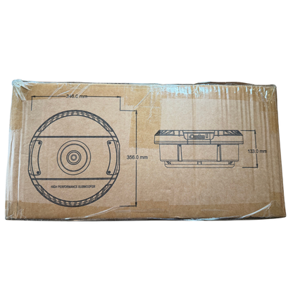 Ocean Rock BassWheel 1200W Peak/200W RMS 11" Active Spare Tire Subwoofer - Hidden Bass System Spare Wheel Sub