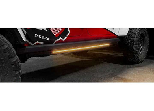 XK Glow 2X60IN White + Amber Jeep & Truck Running Board Light W/ Turn Signal - Running Board Lights & Accessories