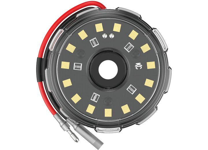 KC Hilites Cyclone V2 Led - Single Light - Clear Lens - 5W Flood Beam - Cube, Round, Rectangular, & Oval Lights