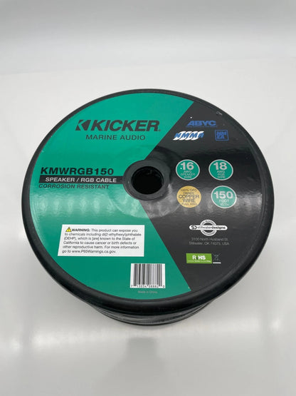 Kicker 46KMWRGB150 Marine 16awg Speaker Wire + LED Power in One Sold